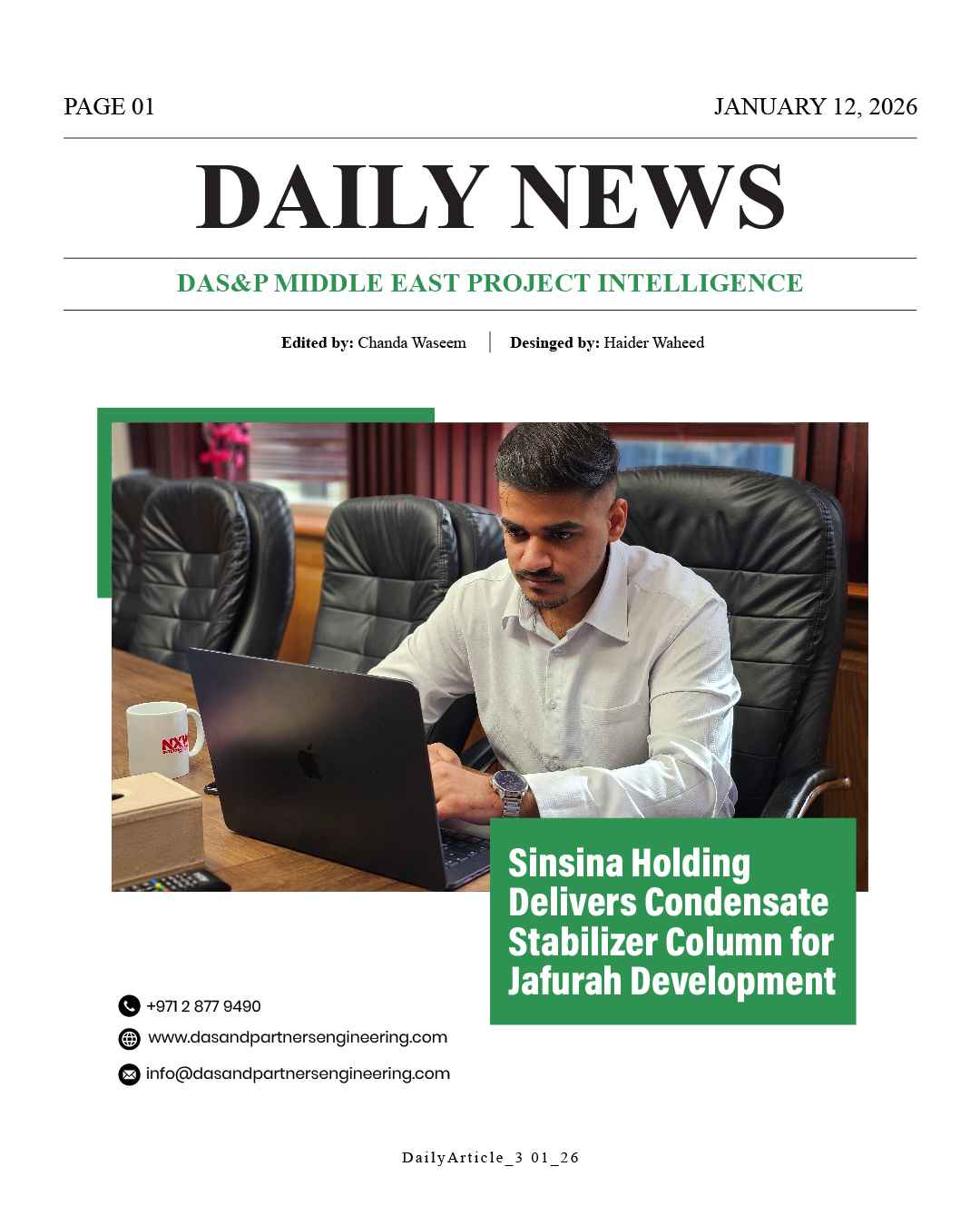 DAS Daily News January 12