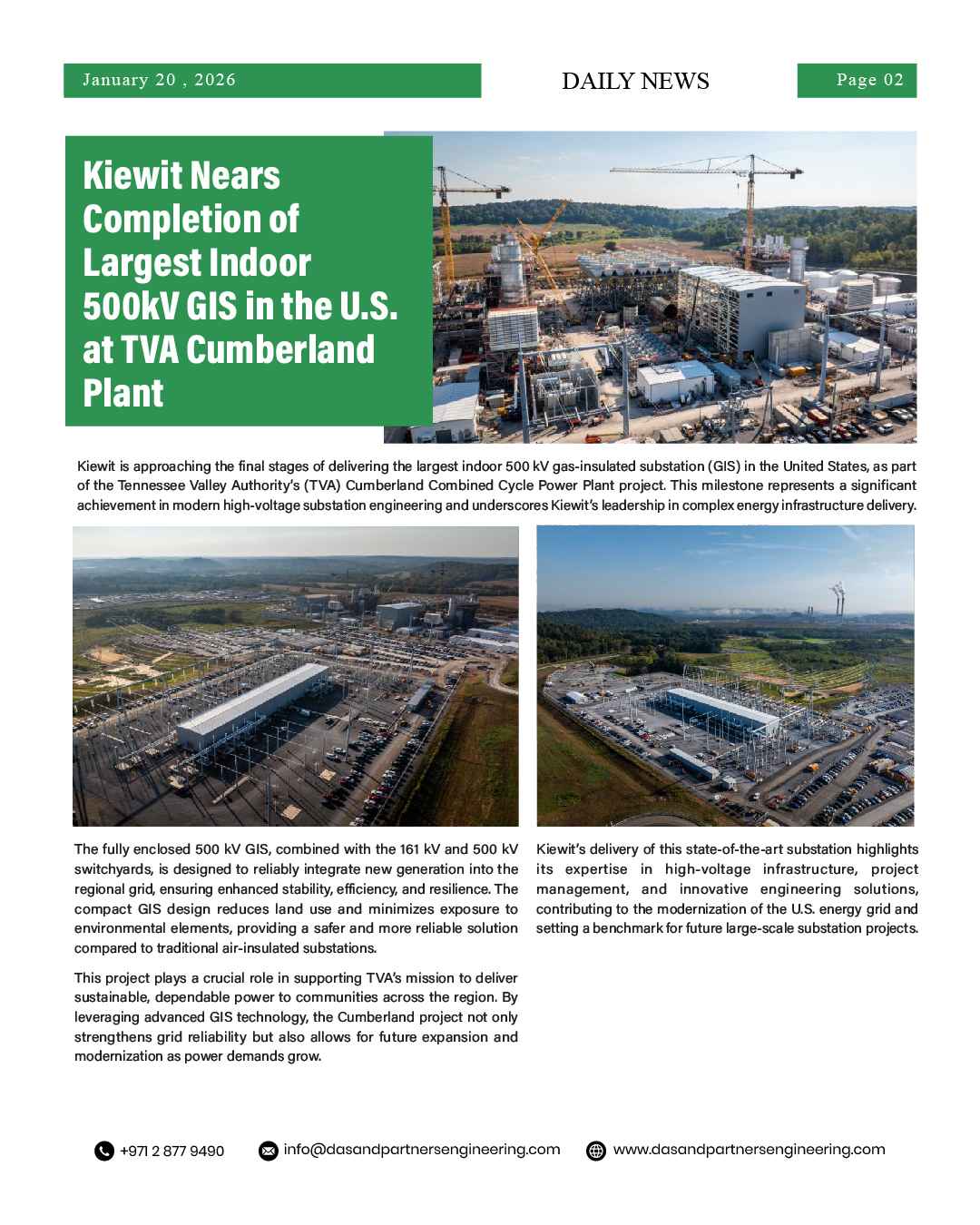 DAS Daily News January 20