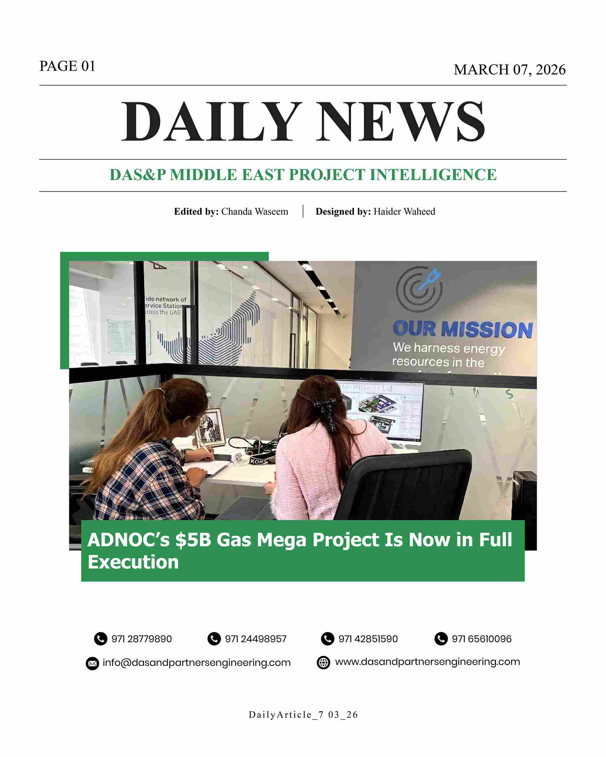 DAS Daily News March 7