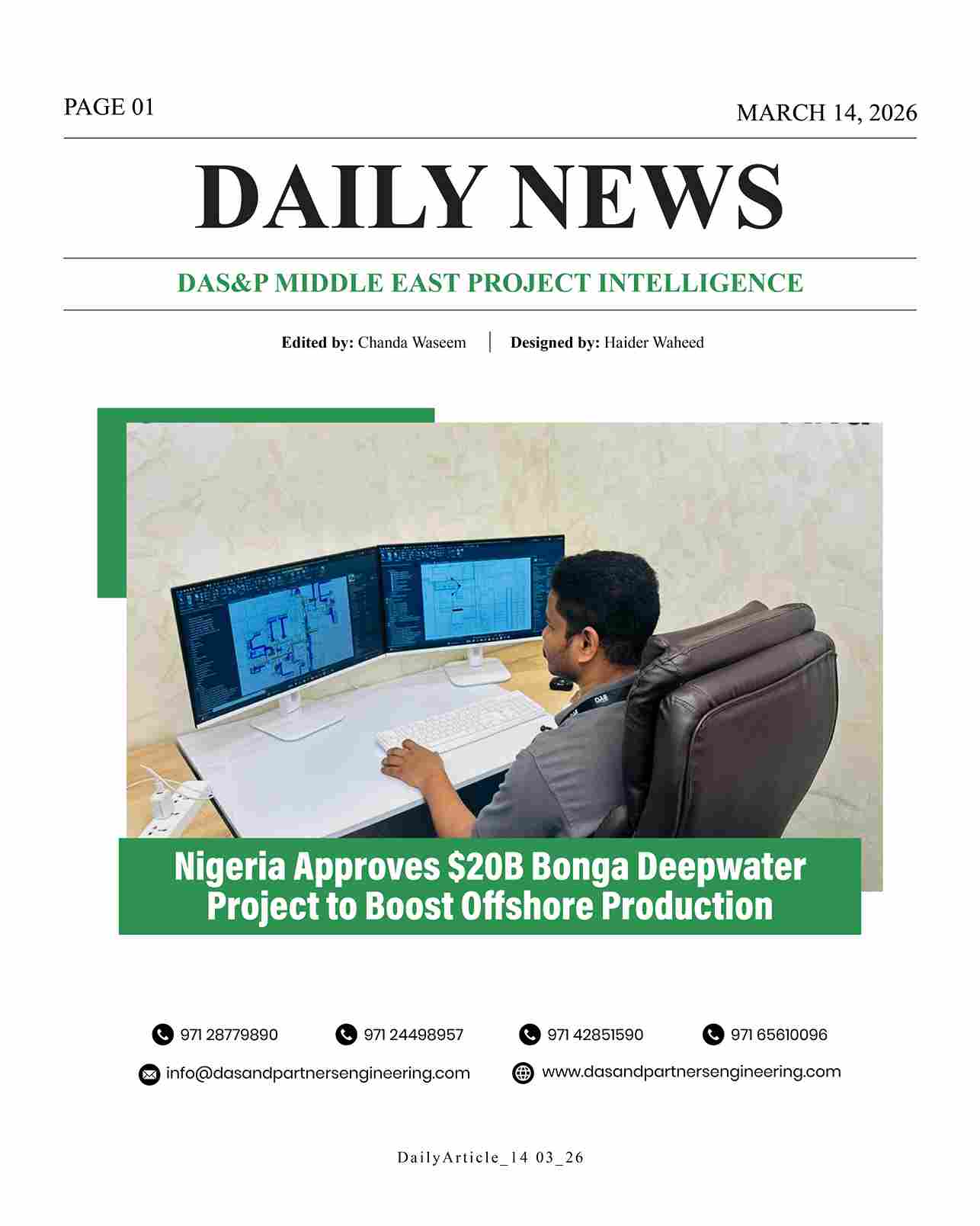 DAS Daily News March 14