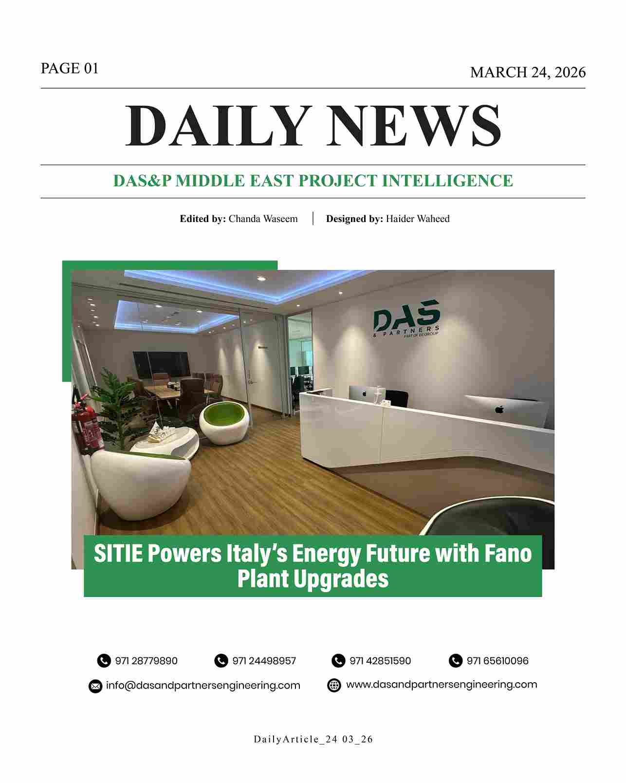 DAS Daily News March 24